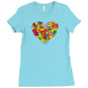 color flower Ladies Fitted T-Shirt