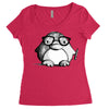 nerd penguin Women's Triblend Scoop T-shirt