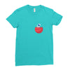 Mars and Astronaut Ladies Fitted T-Shirt
