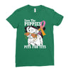 save the puppies Ladies Fitted T-Shirt