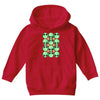 sad alien and daisy nineties grunge pattern Youth Hoodie