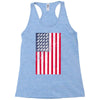 t-rex vintage american flag Racerback Tank