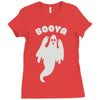 booya ghost Ladies Fitted T-Shirt