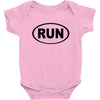 basic running oval Baby Bodysuit