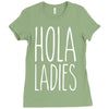 hola ladies   cool hip funny Ladies Fitted T-Shirt