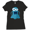 angry monster Ladies Fitted T-Shirt