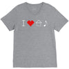 i love house music V-Neck Tee