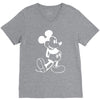 mouse screen print V-Neck Tee