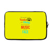 THE SONGS ON THE RADIO Laptop sleeve