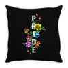 Pride Floral LGBT Colors Throw Pillow