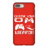 choose your weapon gamer finny retro iPhone 8 Plus