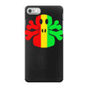 rasta skull and crossbones iPhone 7 Case