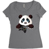 Gamer Panda Women's Triblend Scoop T-shirt