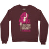 hair stylist virginity Crewneck Sweatshirt