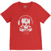 astronaut skull V-Neck Tee