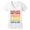 black lives matters, women's rights are human rights Women's V-Neck T-Shirt