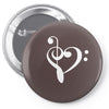 music heart rock baseball jersey Pin-back button