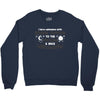 I Love Someone with Brain Tumor to The Moon and Back to Infinity and B Crewneck Sweatshirt