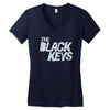 black keys Women's V-Neck T-Shirt
