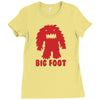 big foot Ladies Fitted T-Shirt