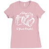 camera photographer Ladies Fitted T-Shirt