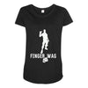 finger wag batle royal gaming Maternity Scoop Neck T-shirt