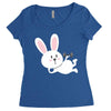 gym rabbit Women's Triblend Scoop T-shirt