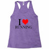 i love running Racerback Tank
