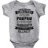 Super Cool Pawpaw Of A Freaking Awesome Grandson Baby Onesie