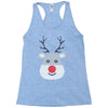 christmas reindeer rudolph Racerback Tank