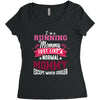running mommy white Women's Triblend Scoop T-shirt