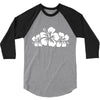 hawaiian flower 3/4 Sleeve Shirt