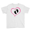 Baby Girl with Heart Any Name Customized Youth Tee