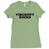 virginity rocks funny cool school church youth group abstinence purity Ladies Fitted T-Shirt