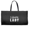 library lady Weekender Totes