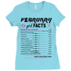 February Girl Facts Pisces Ladies Fitted T-Shirt