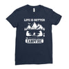 Life Is Better Around The Campfire Ladies Fitted T-Shirt