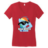 deal with it Women's V-Neck T-Shirt