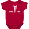 inspired by how i met your mother, barney suit up funny Baby Bodysuit