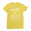 cute beautiful Ladies Fitted T-Shirt