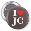 i love jesus christ Pin-back button