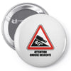 warning descent Pin-back button