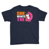 She Wants The D - Dunkin Donuts Youth Tee