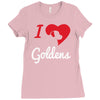 i love goldens Ladies Fitted T-Shirt