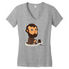 abraham play the game Women's V-Neck T-Shirt