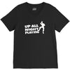up all night playing battle gaming V-Neck Tee