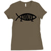 evolve t shirt small funny evolution science atheist darwin atheism fi Ladies Fitted T-Shirt