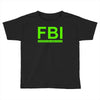 mens fbi print casual slim Toddler T-shirt