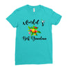 world's best grandma Ladies Fitted T-Shirt