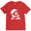 astronaut chimp V-Neck Tee
